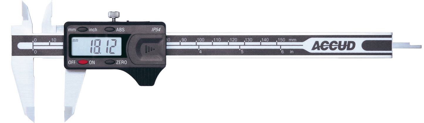 DIGITAL CALIPER range 0-150mm/0-6" resolution 0.01mm/0.0005"